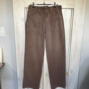 NWT American Eagle Outfitters Women's Brown Wide Leg Pants